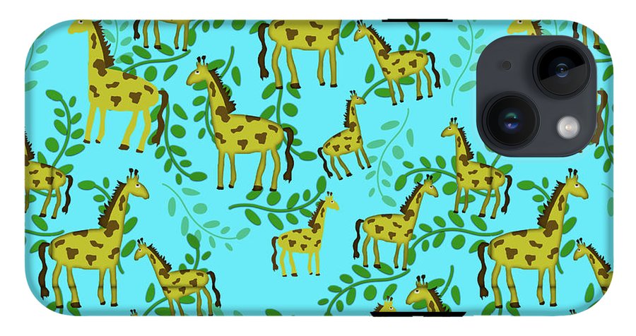 Cute Giraffes Pattern - Phone Case