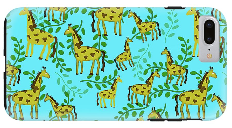 Cute Giraffes Pattern - Phone Case