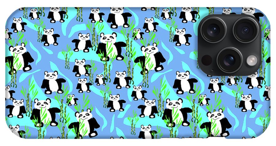 Cute Panda Bears Pattern - Phone Case