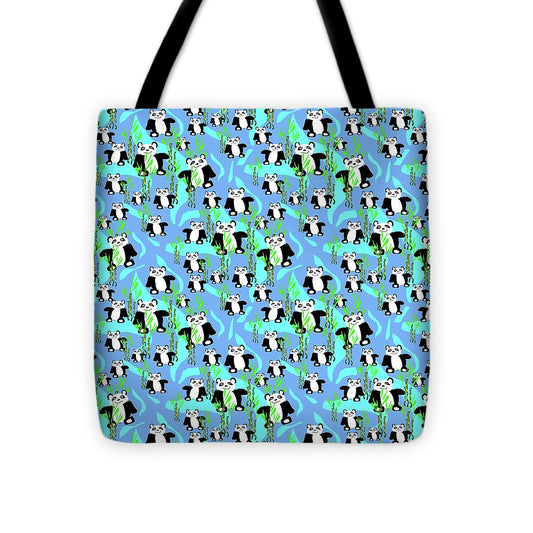 Cute Panda Bears Pattern - Tote Bag