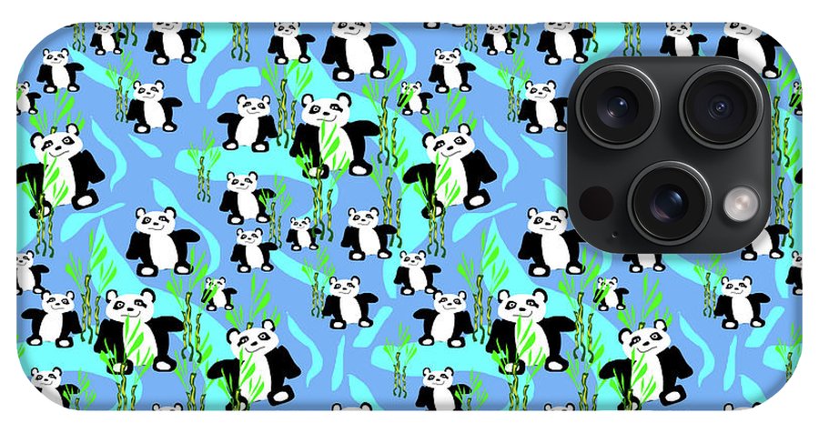 Cute Panda Bears Pattern - Phone Case