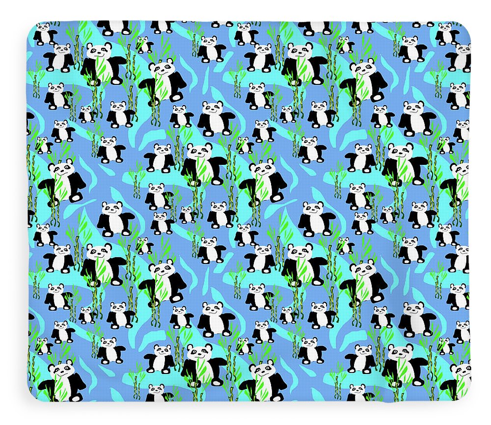 Cute Panda Bears Pattern - Blanket