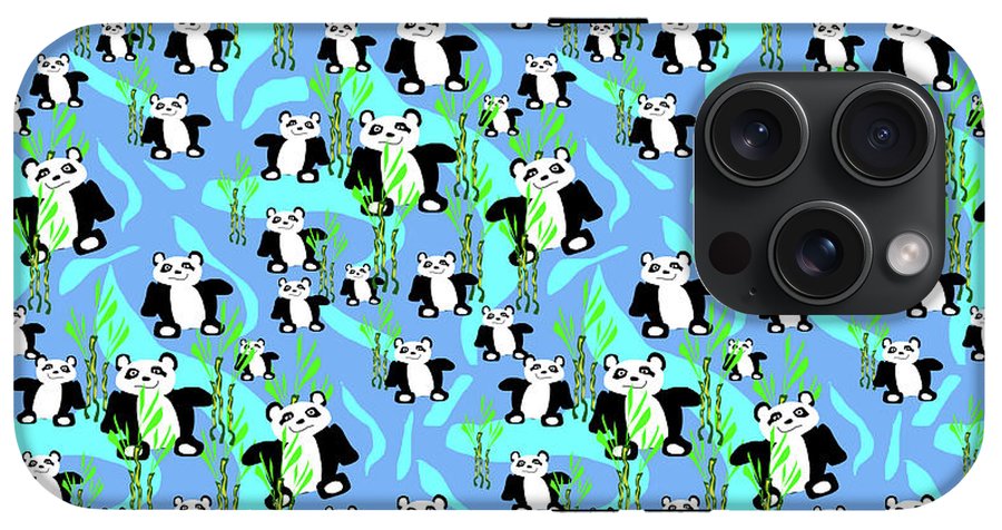 Cute Panda Bears Pattern - Phone Case