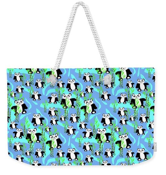 Cute Panda Bears Pattern - Weekender Tote Bag
