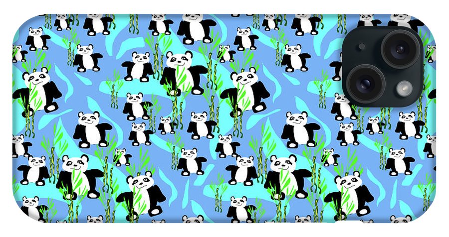 Cute Panda Bears Pattern - Phone Case