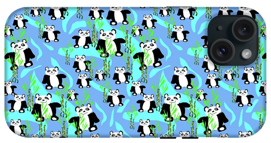 Cute Panda Bears Pattern - Phone Case