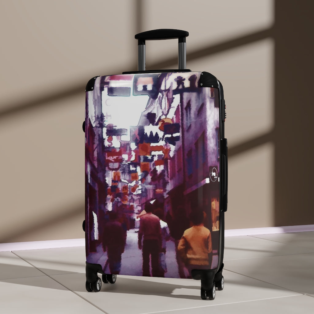 Vintage City Market Suitcases
