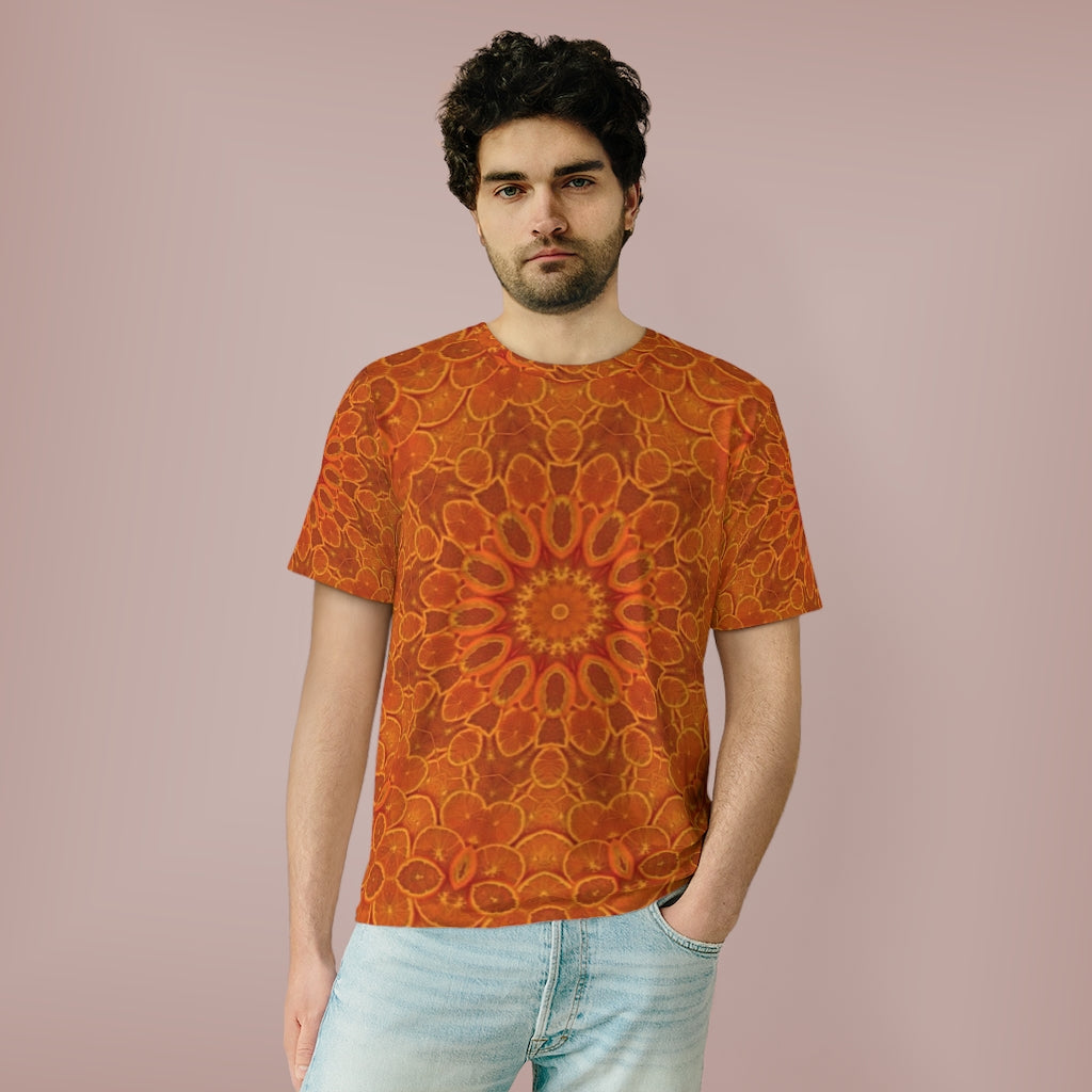 Oranges Kaleidoscope Unisex AOP Cut & Sew T-Shirt