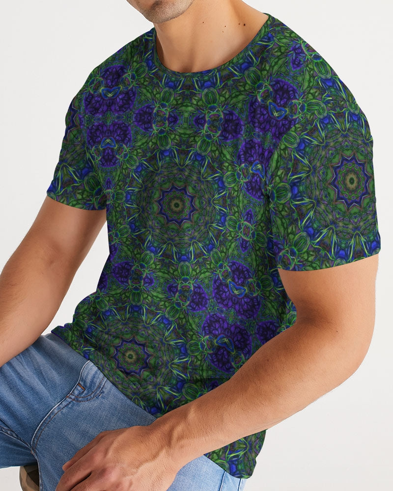 blue Green Ribbon Kaleidoscope Men's Tee