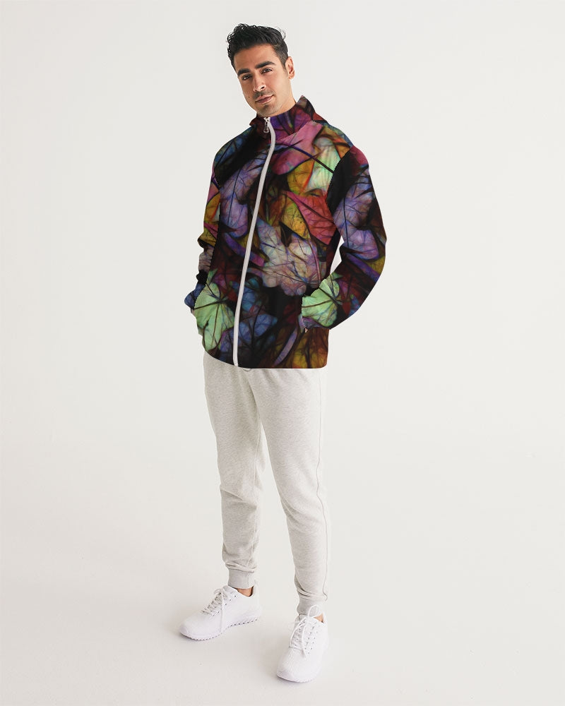 Fall Leaves Abstract Men's Windbreaker