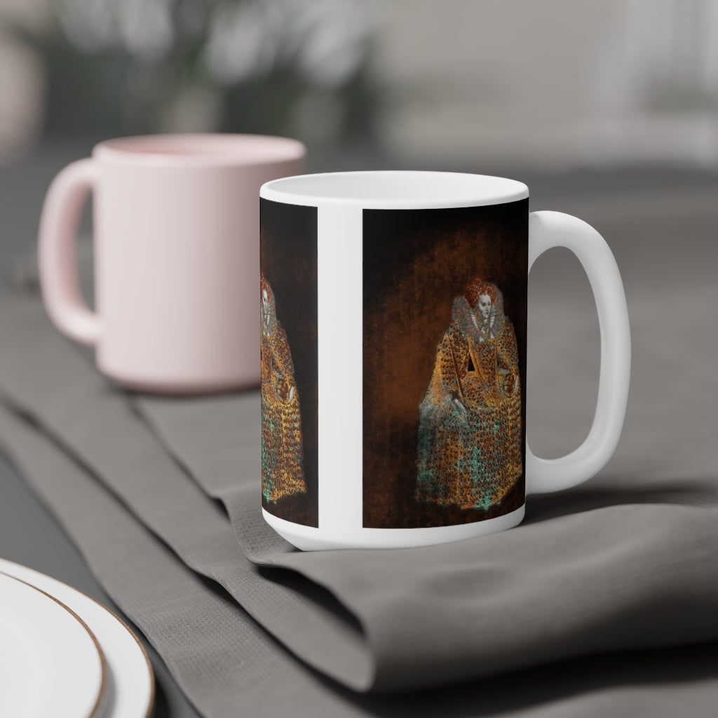 Elizabeth I In Gold Ceramic Mugs (11oz\15oz\20oz)