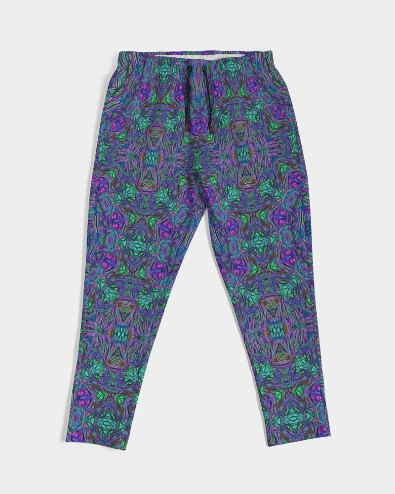 Blue Green Purple Kaleidoscope Men's Joggers