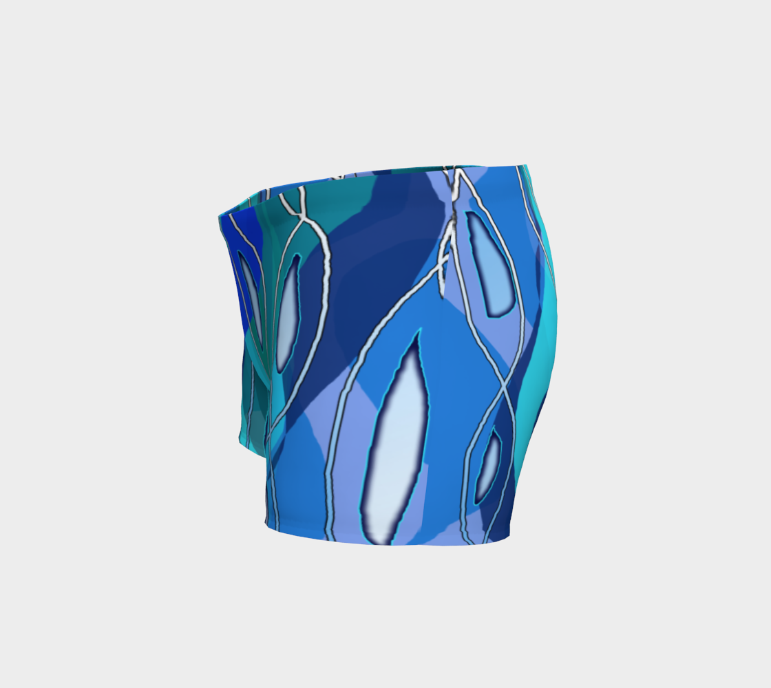 Wavy Blue Shorts