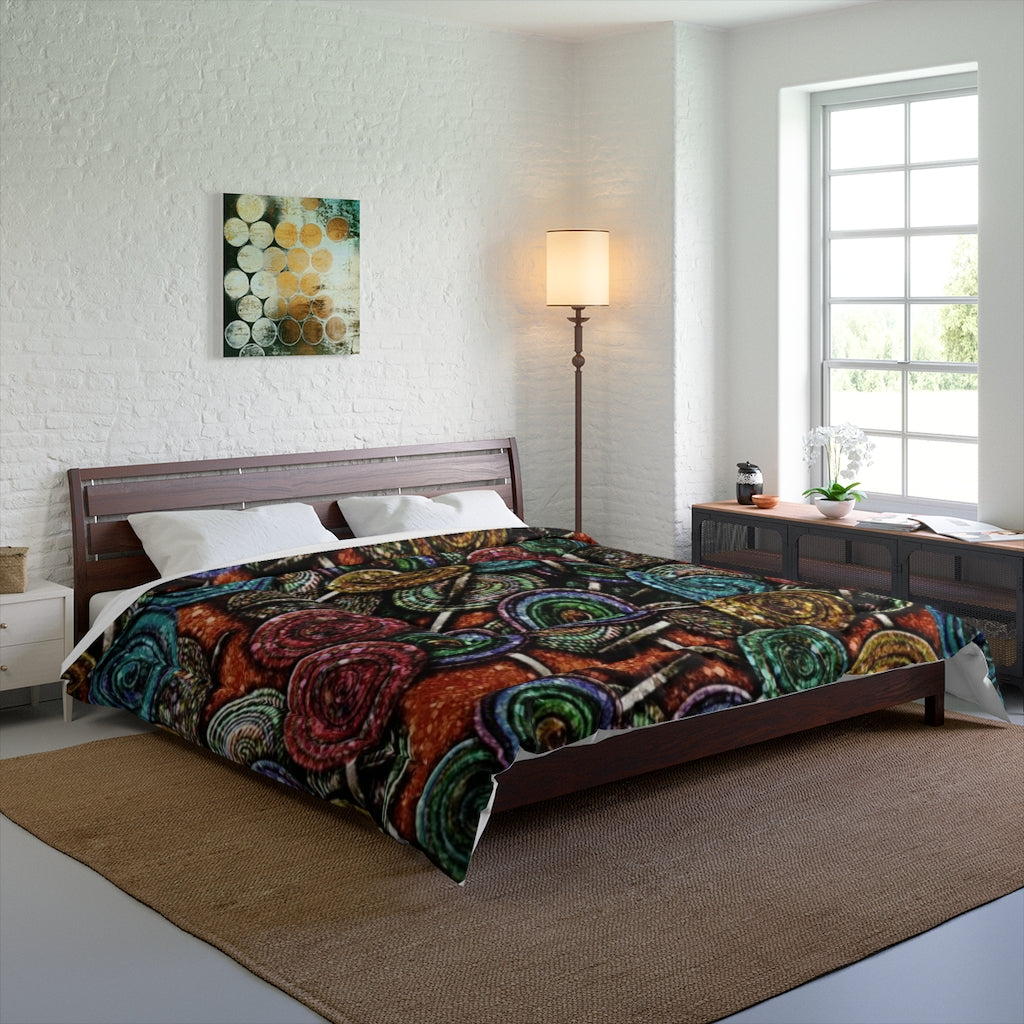Glitter Lollipop Pattern Comforter