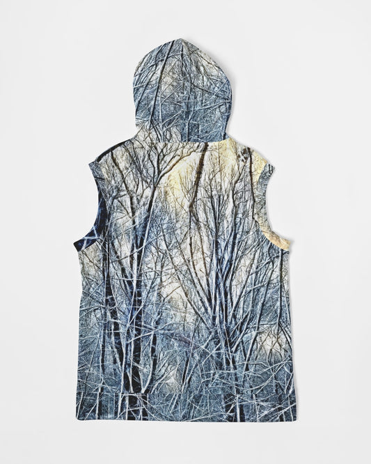 4 Oclock Winter Landscape Men's Premium Heavyweight Sleeveless Hoodie