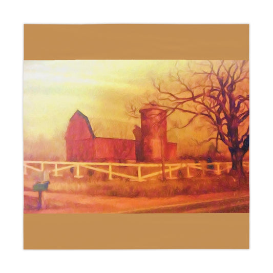 Barn Painting Table Cloth