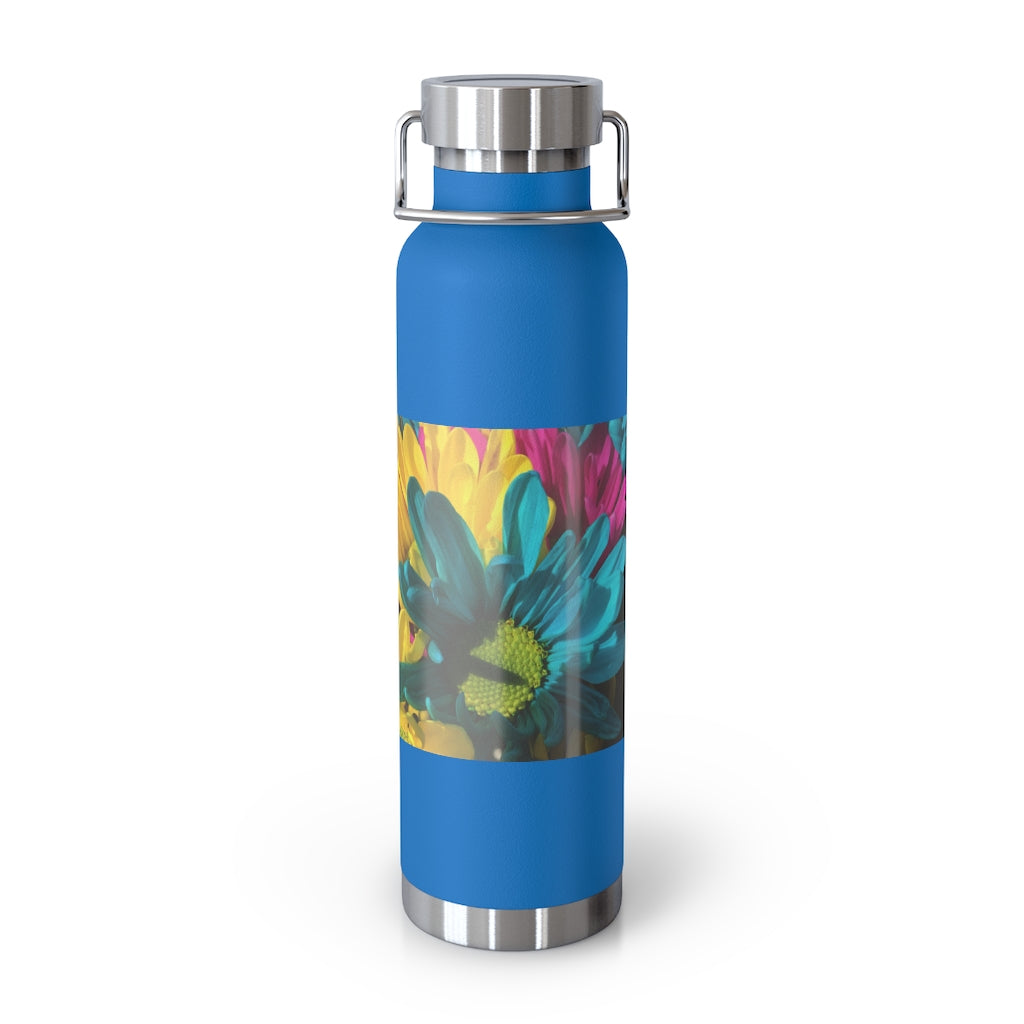Raw Flowers 4 22oz Vacuum Insulated Bottle