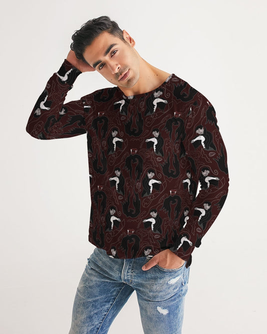 Vampire Pattern Men's Long Sleeve Tee