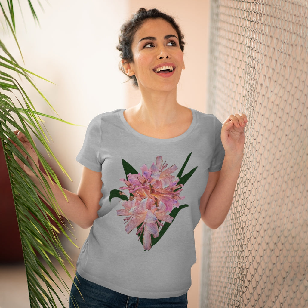 Pink Amaryllis Organic Women's Lover T-shirt
