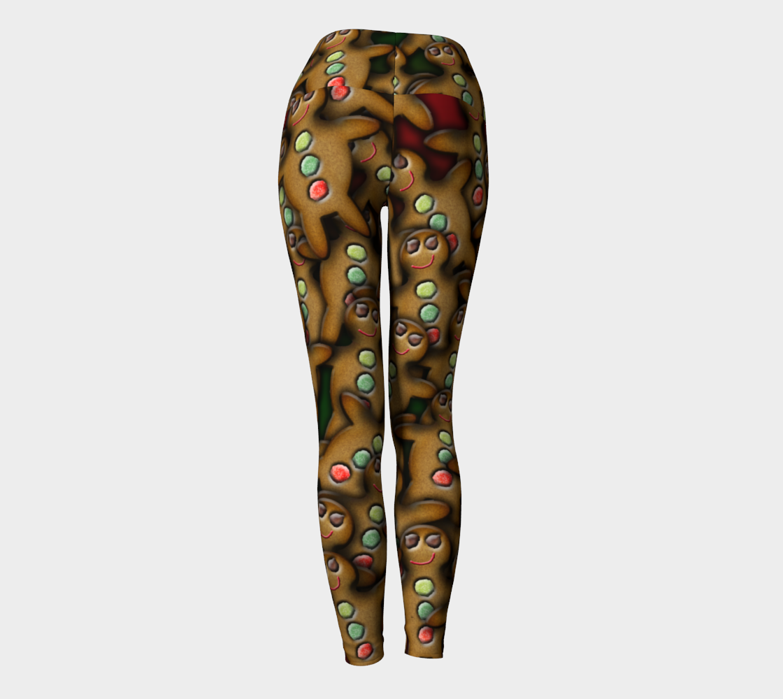 Gingerbread Cookie Yoga Leggings
