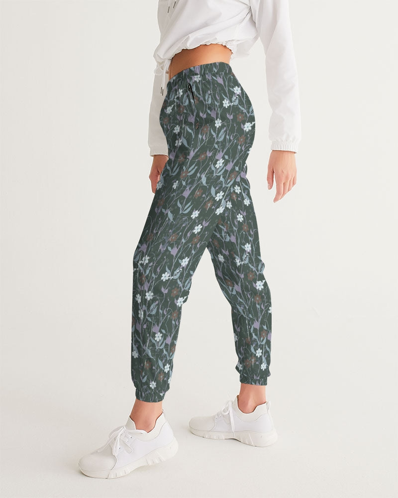 Violets On Gray Women's Track Pants