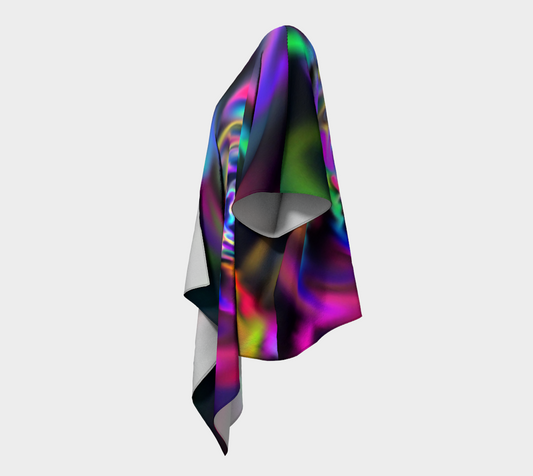 Soft Blend Color Wheel Draped Kimono