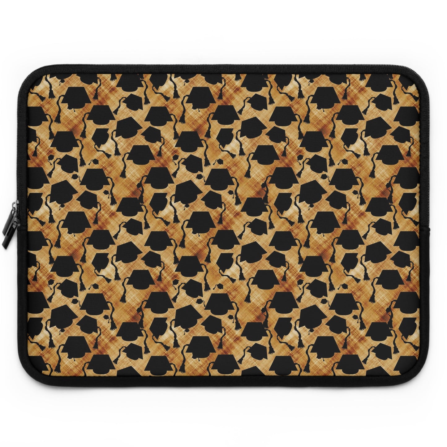 Graduation Hats Pattern Laptop Sleeve