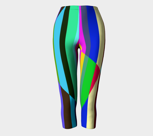 Stripes Interrupted Capris