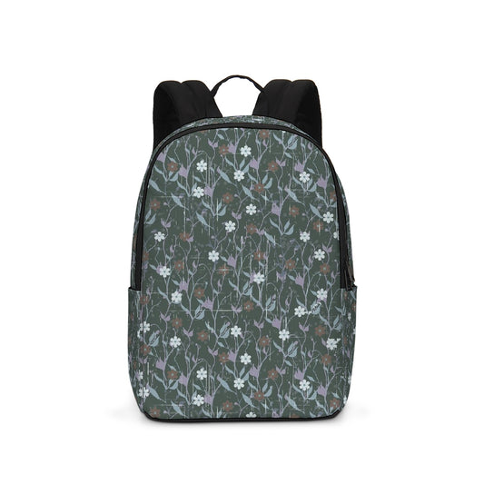 Violets On Gray Large Backpack