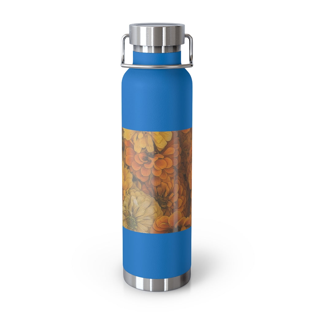 Yellow Zinnias 22oz Vacuum Insulated Bottle