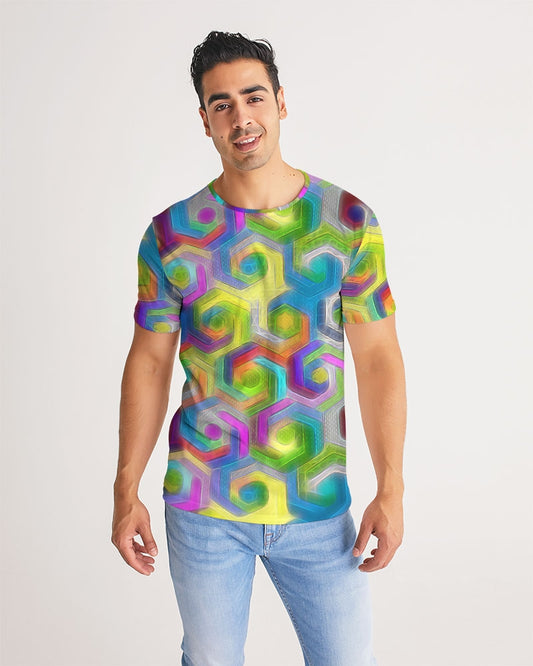Colorful Hexagons Men's Tee