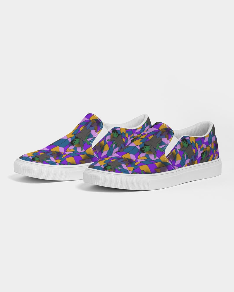 Frankenstein Pattern Women's Slip-On Canvas Shoe