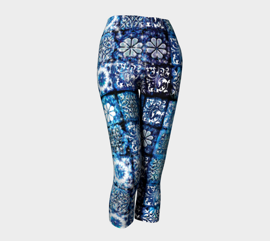 Blue Ice Crystals Capris