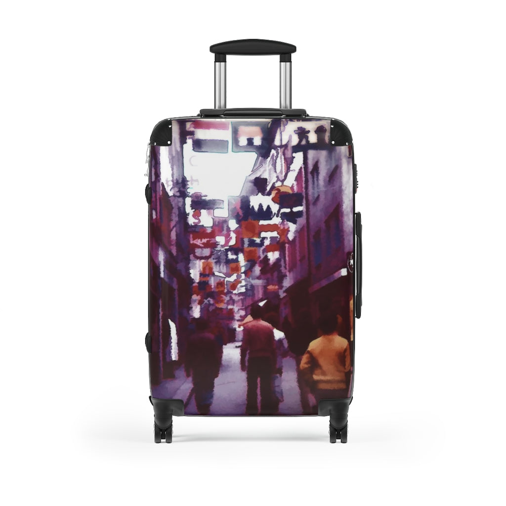 Vintage City Market Suitcases