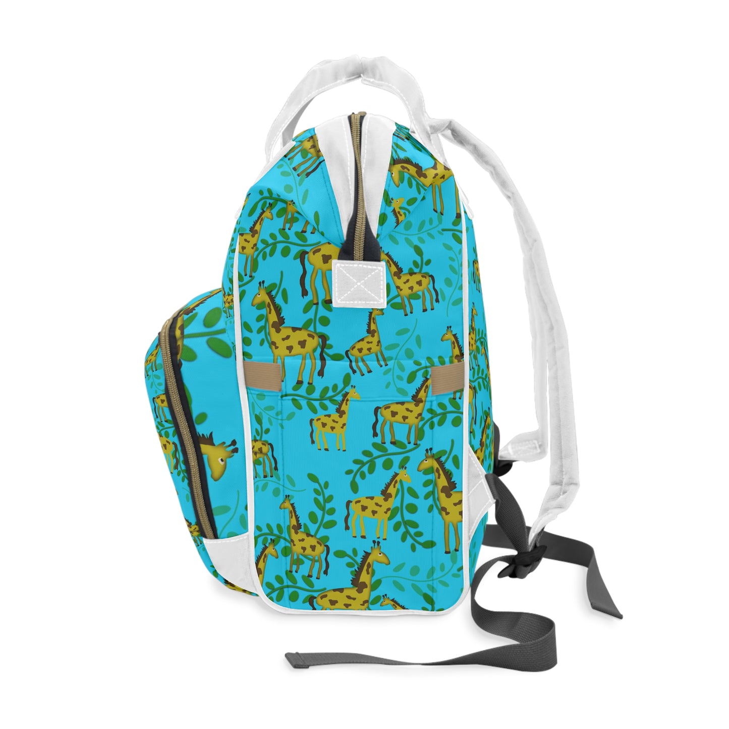 Cute Giraffes Pattern Multifunctional Diaper Backpack