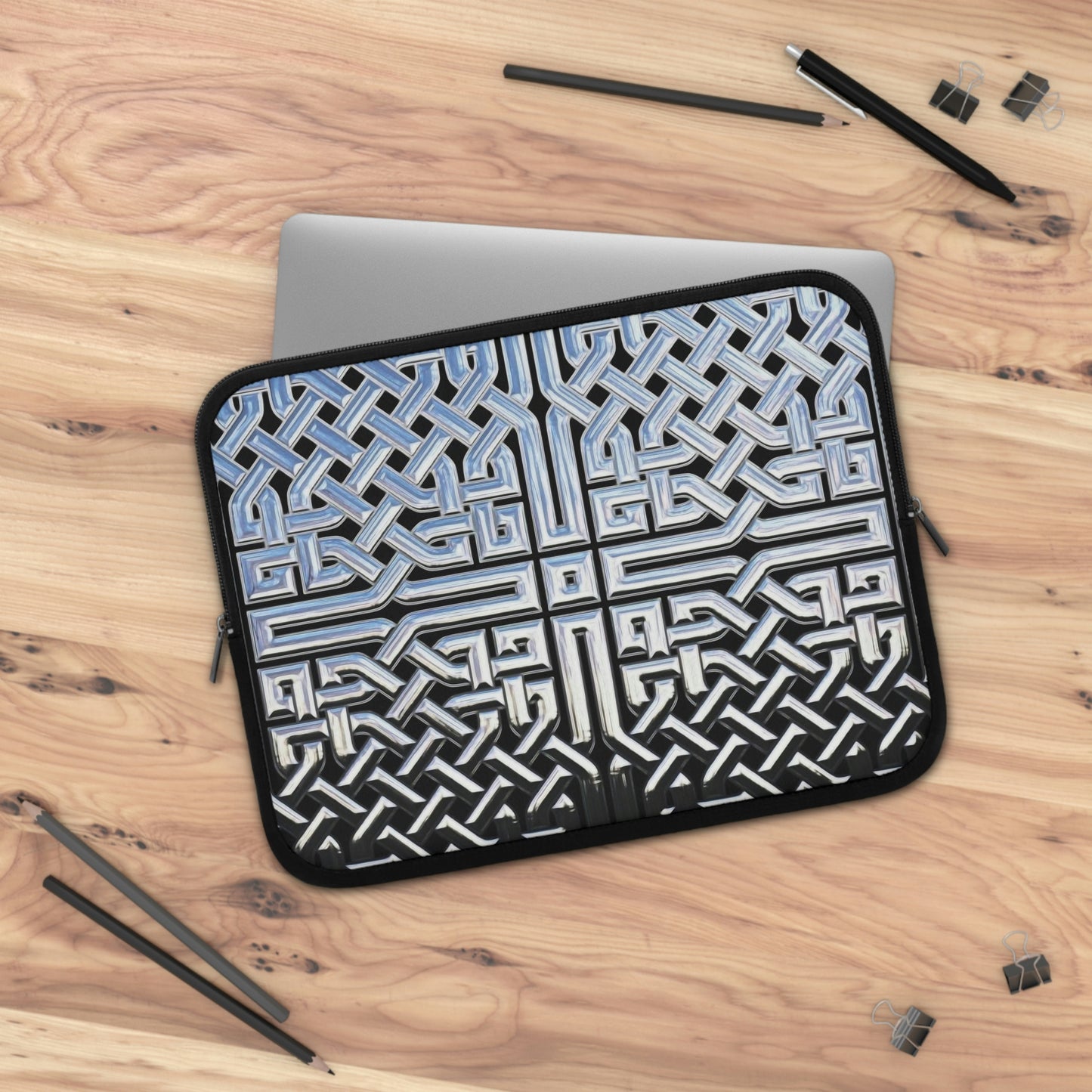 Chrome Celtic Knot Laptop Sleeve