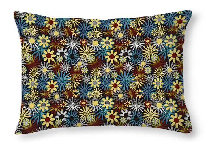 Daisies Pattern Variation 1 - Throw Pillow