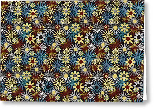 Daisies Pattern Variation 1 - Greeting Card