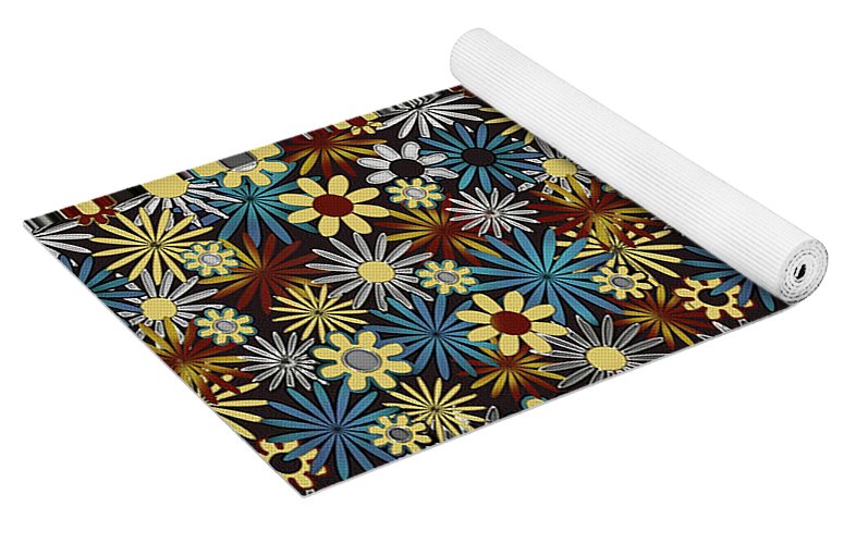Daisies Pattern Variation 1 - Yoga Mat