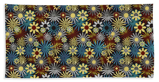 Daisies Pattern Variation 1 - Bath Towel