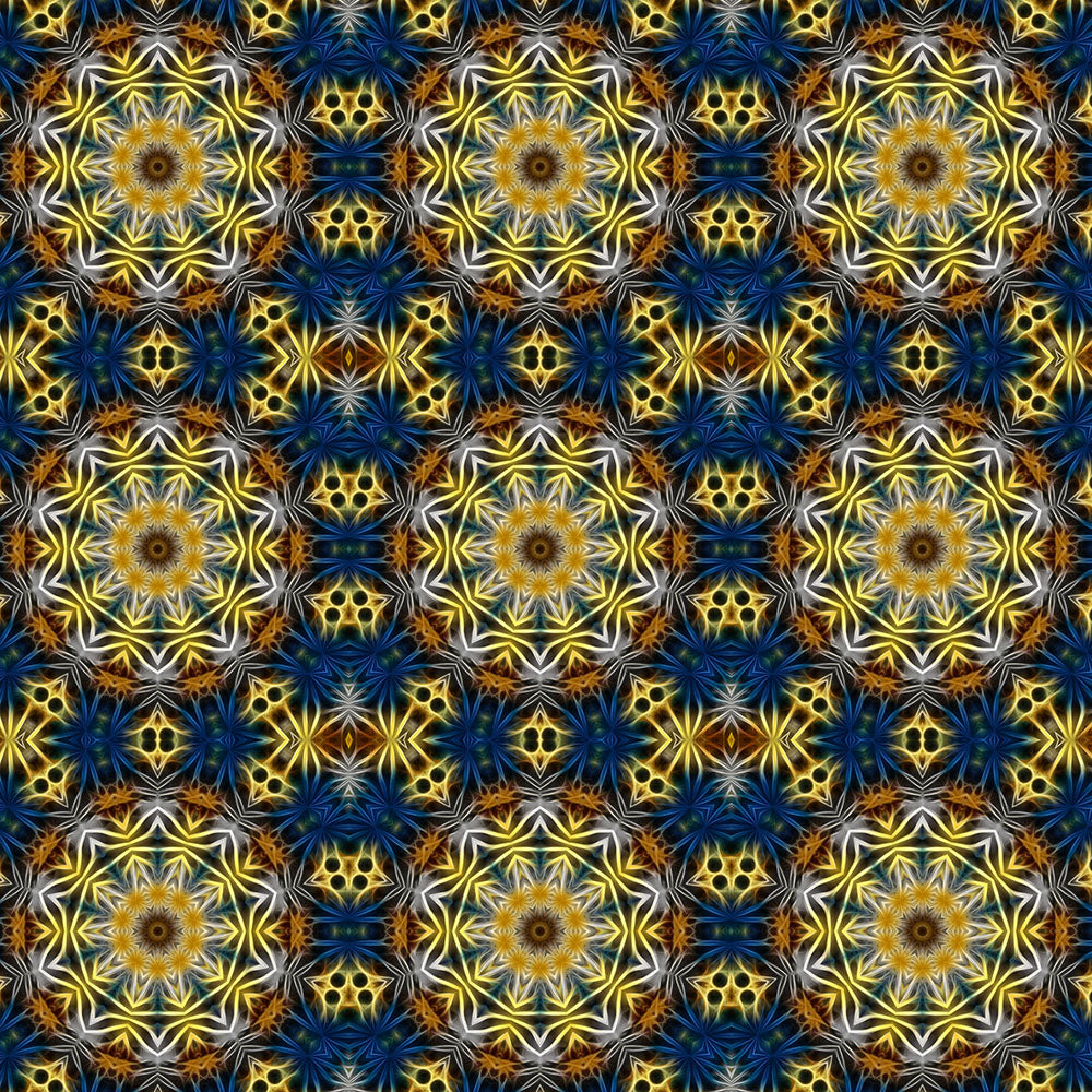 Daisies Kaleidoscope Digital Image Download