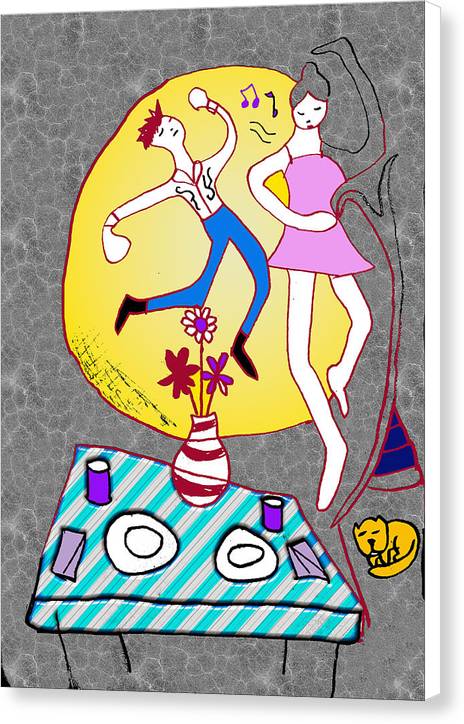 Dancin In The Moonlight - Canvas Print