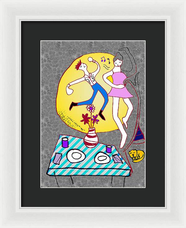 Dancin In The Moonlight - Framed Print