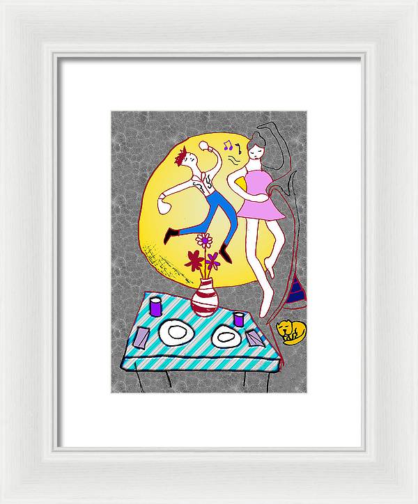 Dancin In The Moonlight - Framed Print