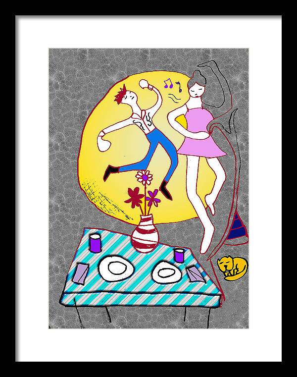 Dancin In The Moonlight - Framed Print