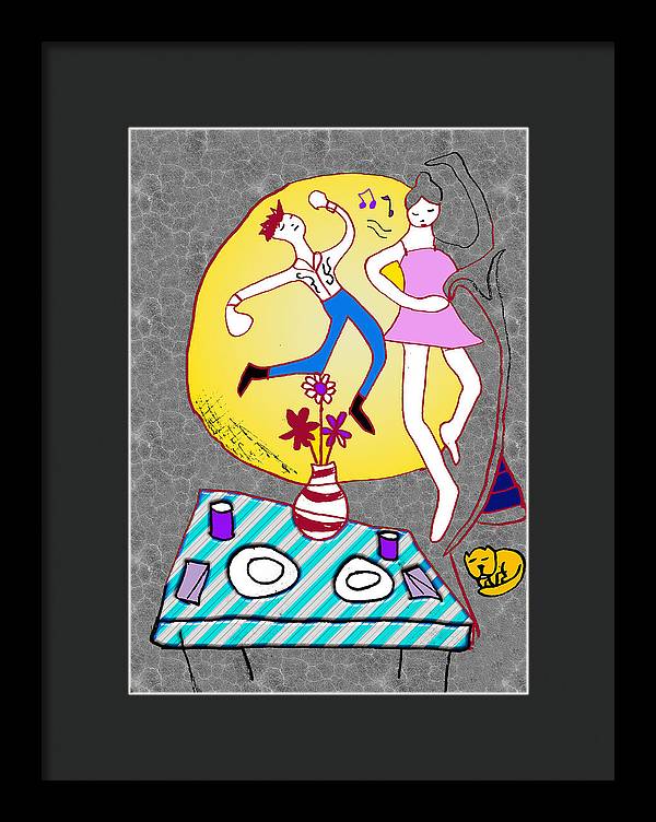 Dancin In The Moonlight - Framed Print