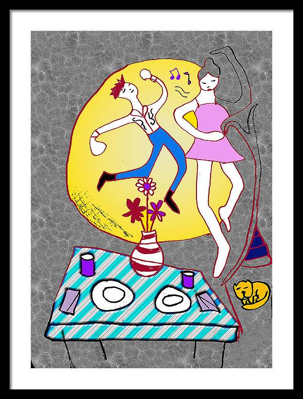 Dancin In The Moonlight - Framed Print
