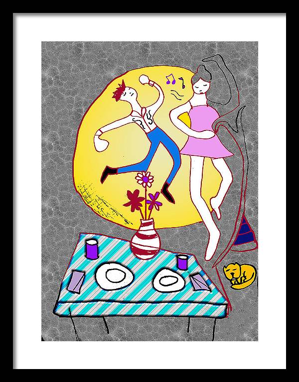 Dancin In The Moonlight - Framed Print