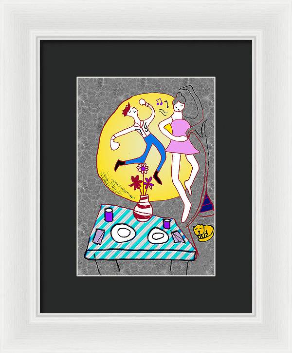 Dancin In The Moonlight - Framed Print