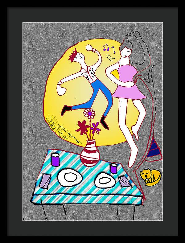 Dancin In The Moonlight - Framed Print